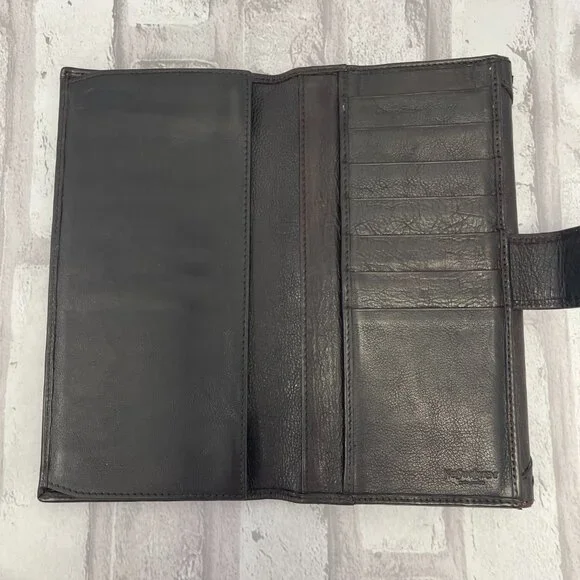 Yves Saint Laurent Vintage Muse Long Wallet in Black Calfskin Leather - Preowned - Picture 2 of 11
